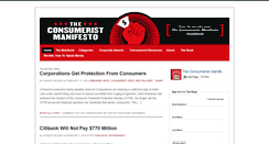 Desktop Screenshot of consumeristmanifesto.net