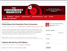 Tablet Screenshot of consumeristmanifesto.net